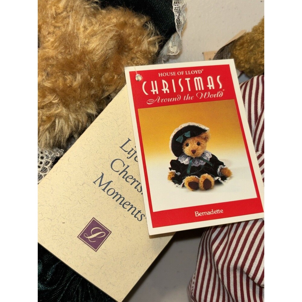 Plush Collector Bear Lot Boyd's TY Christmas Around The World Vintage Bears - Picture 7 of 9